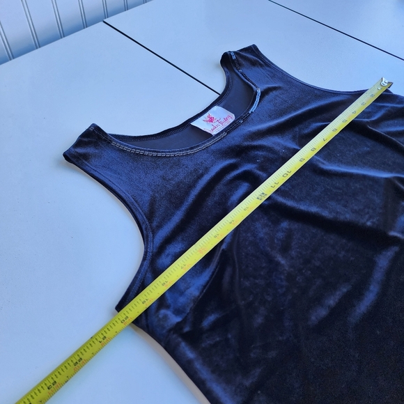 NWT Quaker Factory Top Set Women Black Sequins Velvet Stretch Formal Sleveless M - Picture 6 of 10